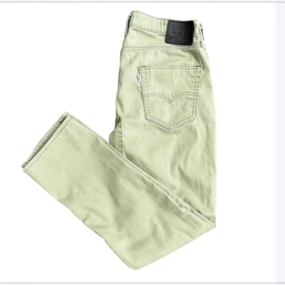 Levi’s Green Straight Leg Jeans Size W34/L32 sage denim western cowgirl 90s Y2K